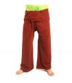 Pantalon de pêcheur thaïlandais - rouge - coton extra long
