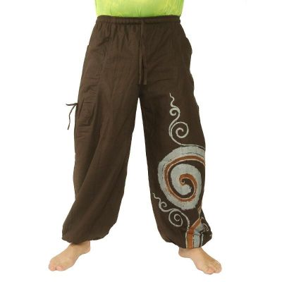 Thai hippie pants spiral pattern