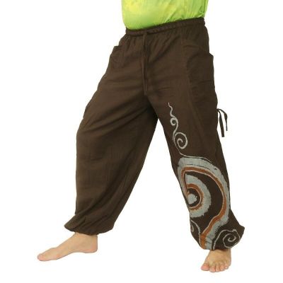 Thai hippie pants spiral pattern