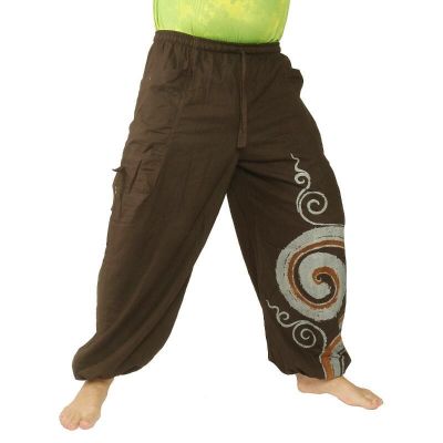Thai hippie pants spiral pattern