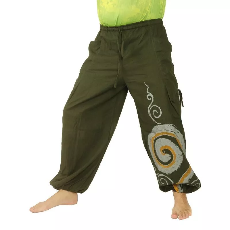 Thai Hippie Hose Spiral Muster