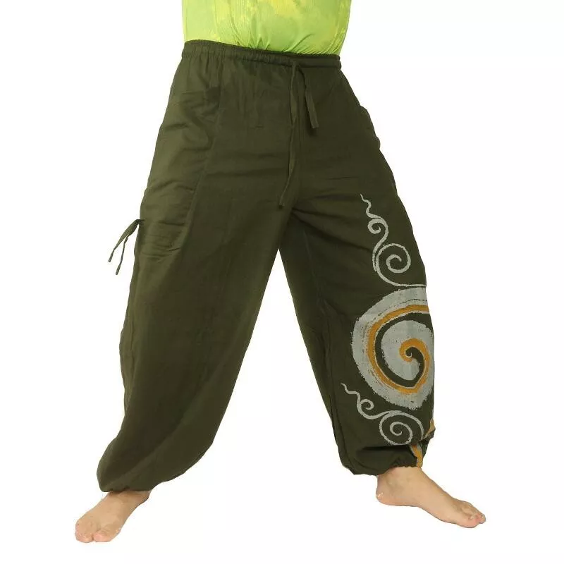Thai Hippie Hose Spiral Muster