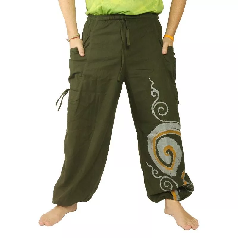 Thai Hippie Hose Spiral Muster