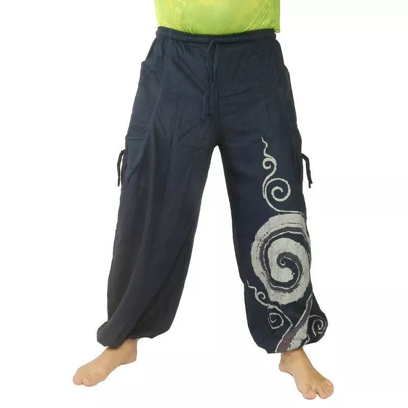 Thai Hippie Hose Spiral Muster
