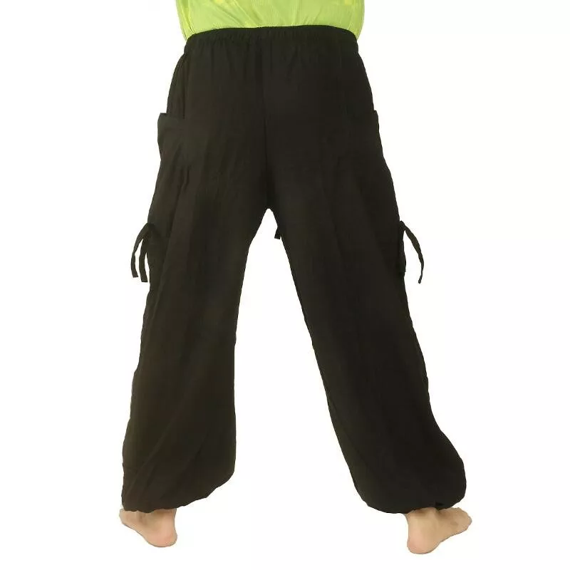 Pantalon hippie thaïlandais à motif spiralé