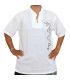Razia Moda - Fácil camisa de algodón tailandés blanco tamaño M