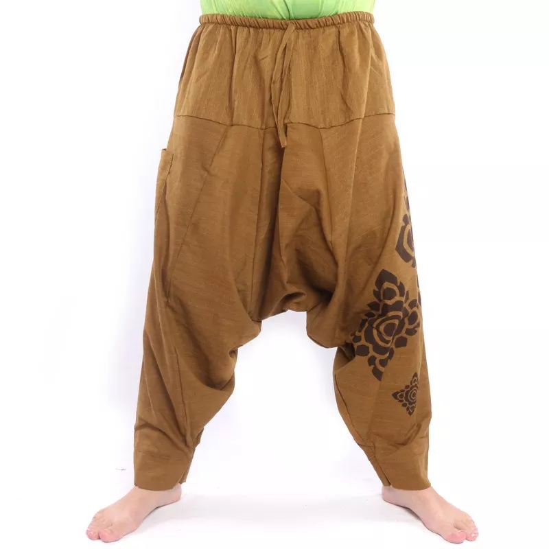 Sarouel avec taille à cordon - kaki