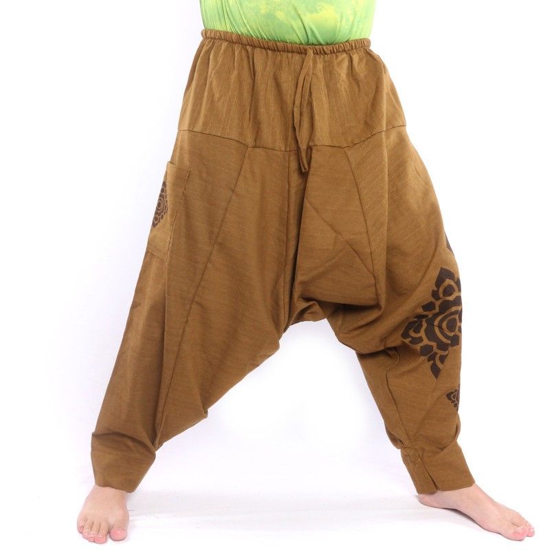 Harem pants drawstring waist - khaki