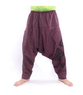 harem pants purple