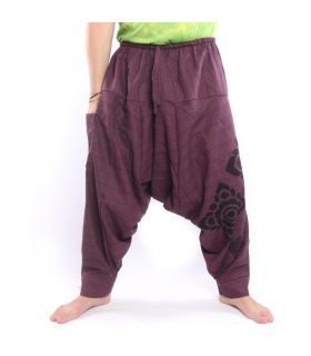 harem pants purple