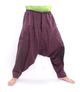 harem pants purple