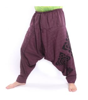 harem pants purple