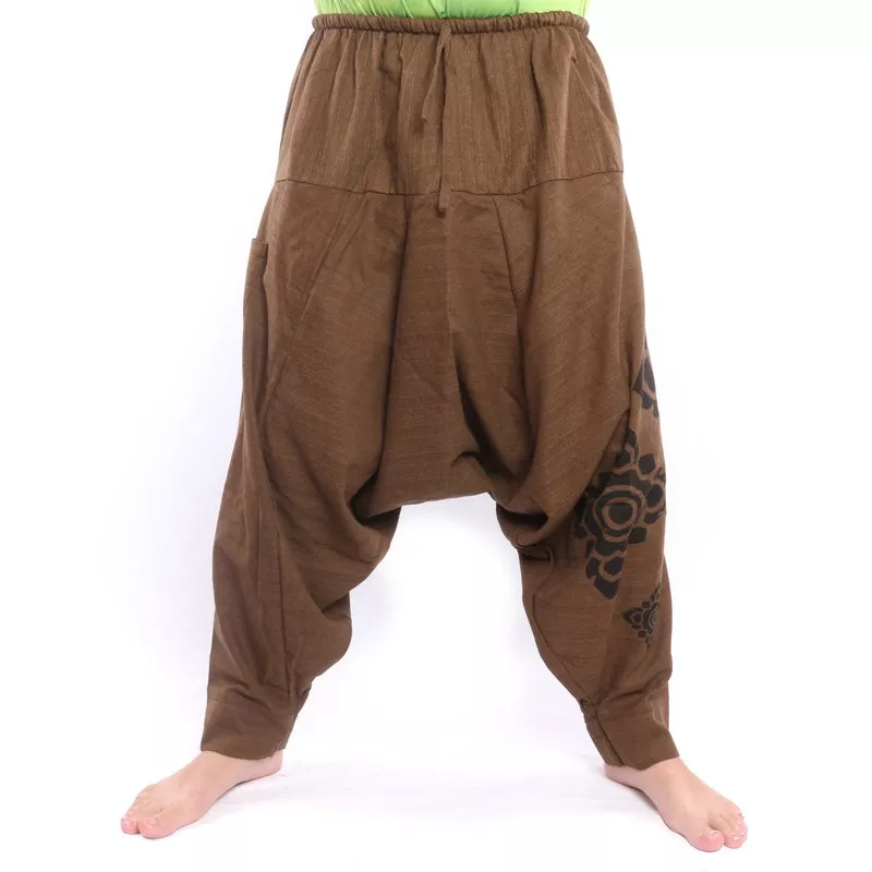 Harem pants floral ornaments