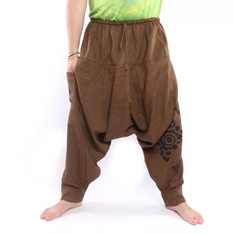 Harem pants floral ornaments