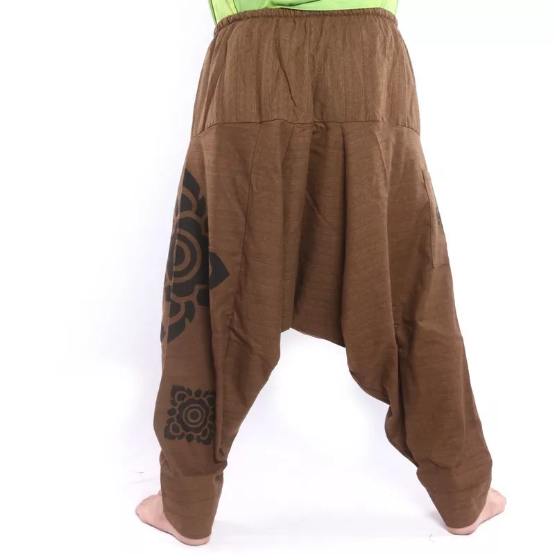 Harem pants floral ornaments
