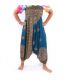Pantalones de harén para mujeres Tribal Mandala azul
