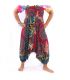 Harem pants for women mandala oriental flowers ornaments red