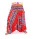 Pantalones harén para mujer patrón dashiki africano rojo
