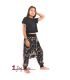 3/5 Aladinhose Batik Unikat
