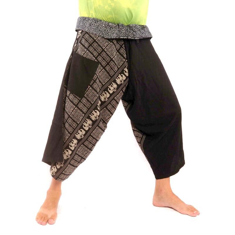 3/5 Pantalon de pêche thaïlandais Samurai - coton