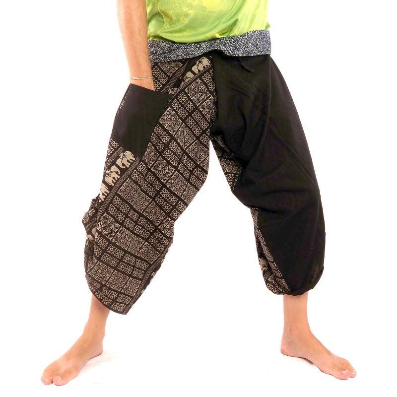 ChiangmaiThaiShop 100% Cotton Baggy Boho Aladin Yoga Harem Pants