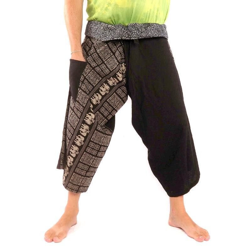 3/5 Pantalon de pêche thaïlandais Samurai - coton