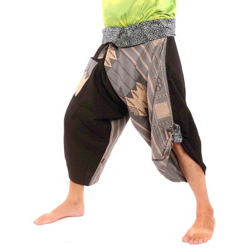 3/5 Pantalon de pêche thaïlandais Samurai - coton