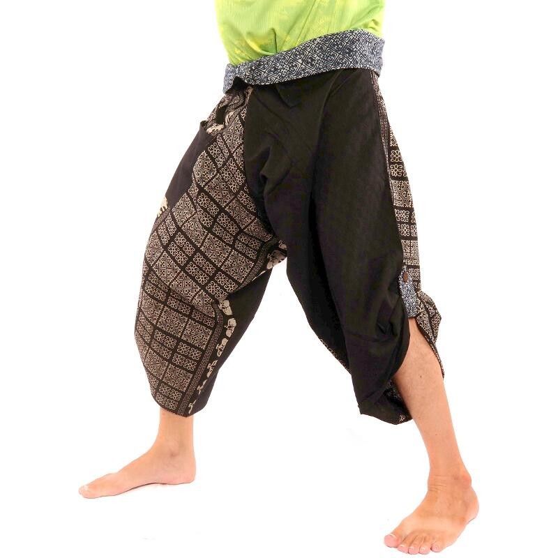 3/5 Pantalon de pêche thaïlandais Samurai - coton