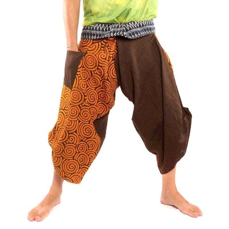 3/5 Pantalon de pêche thaïlandais Samurai - coton