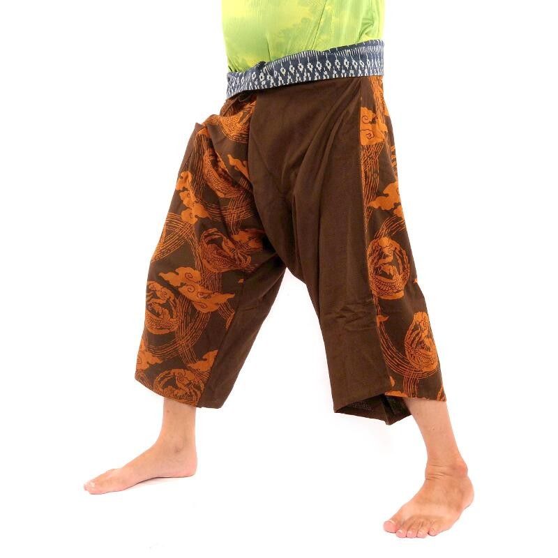 3/5 Pantalon de pêche thaïlandais Samurai - coton