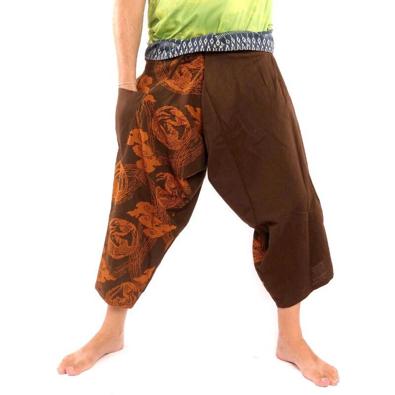 3/5 Pantalon de pêche thaïlandais Samurai - coton