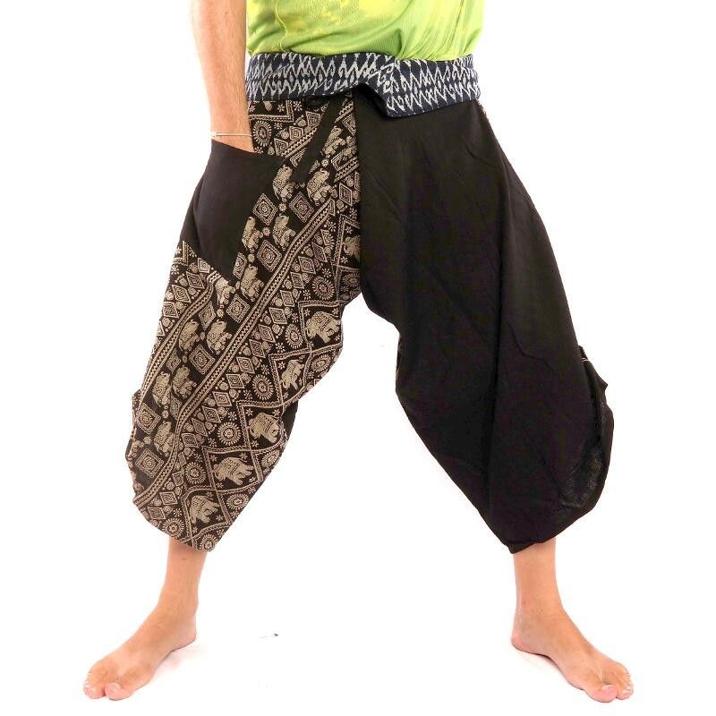 3/5 Pantalon de pêche thaïlandais Samurai - coton