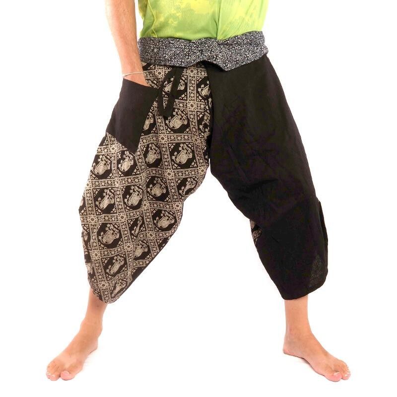 3/5 Pantalon de pêche thaïlandais Samurai - coton