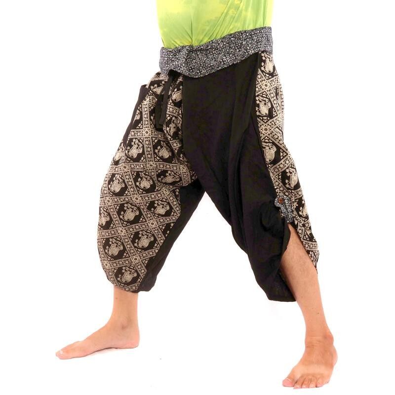 3/5 Pantalon de pêche thaïlandais Samurai - coton