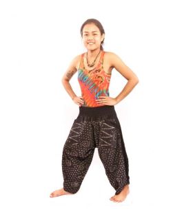Pantalones de harén para mujeres y hombres con patrón étnico