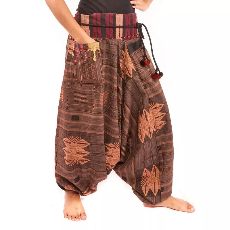 pantalon de harem Cottonmix - brun
