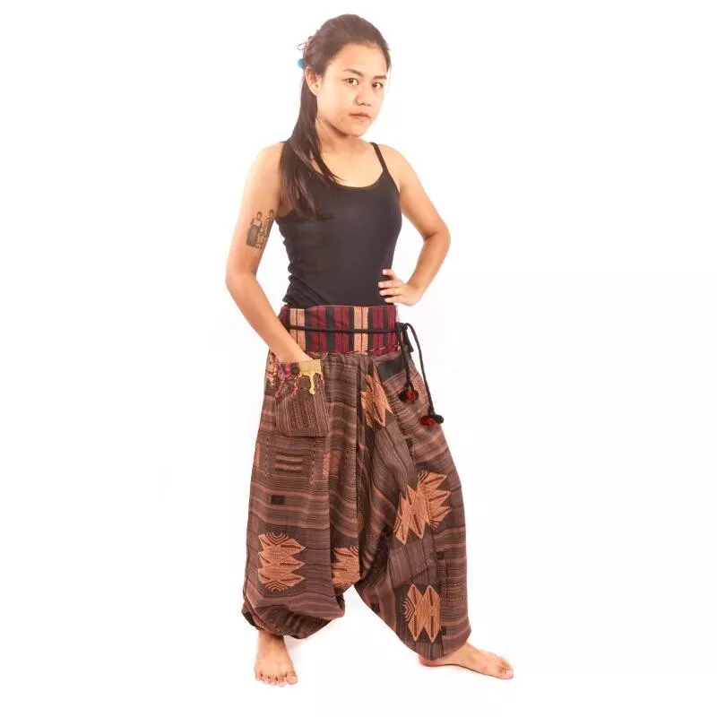 pantalon de harem Cottonmix - brun