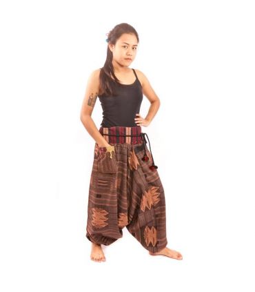 pantalon de harem Cottonmix - brun