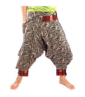 pantalon tribu en coton Hmong