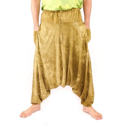 Aladinhose "Stone Washed" - Bequeme Haremshose aus 100% Baumwolle