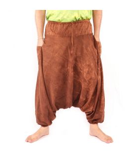 Aladinhose "Stone Washed" - Bequeme Haremshose aus 100% Baumwolle