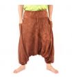 Aladinhose "Stone Washed" - Bequeme Haremshose aus 100% Baumwolle
