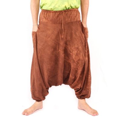 Aladinhose "Stone Washed" - Bequeme Haremshose aus 100% Baumwolle
