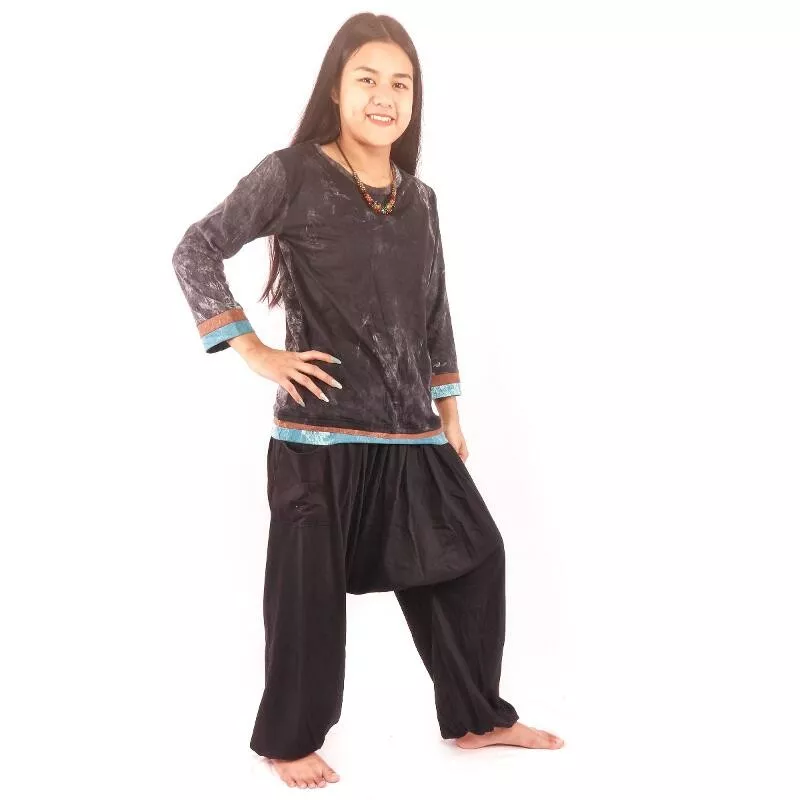 Langarmshirt Stone washed für Frauen