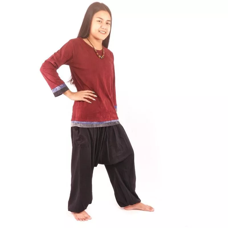 Long sleeve shirt Stone washed for women