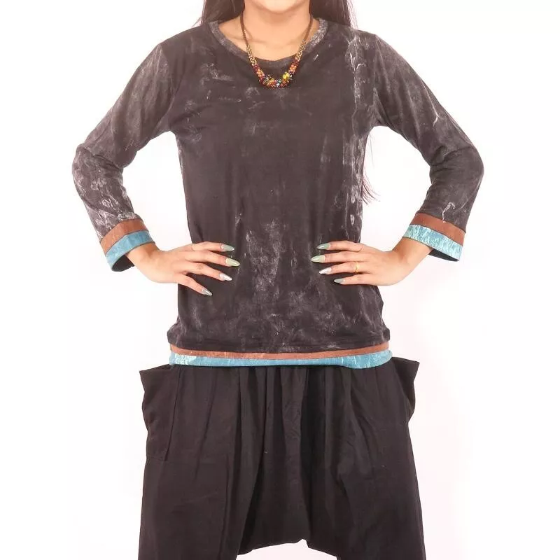 Langarmshirt Stone washed für Frauen