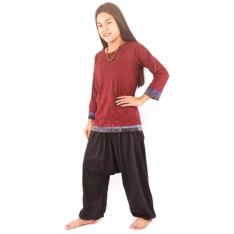 Long sleeve shirt Stone washed for women