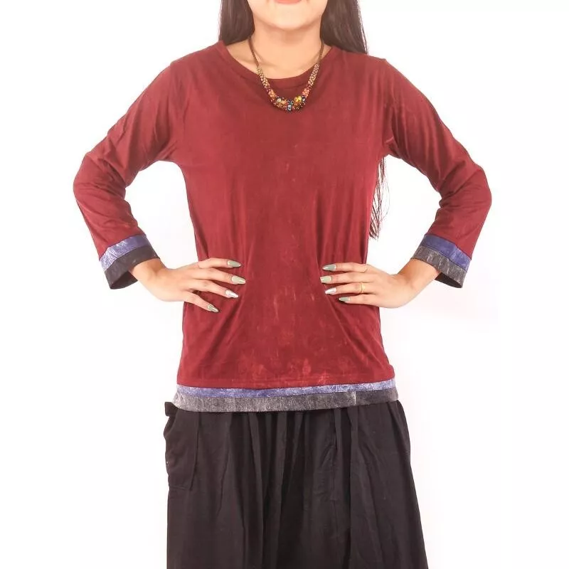 Long sleeve shirt Stone washed for women