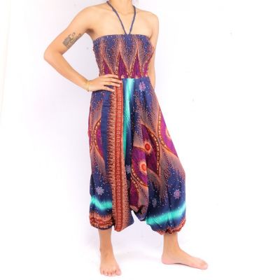 Harem pants jumpsuit for women Peacock