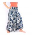 Elephant pants jumpsuit elephant pattern blue